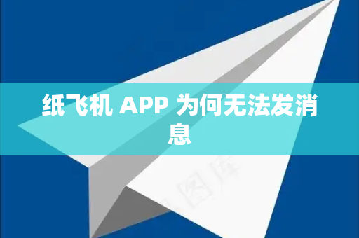 纸飞机 APP 为何无法发消息